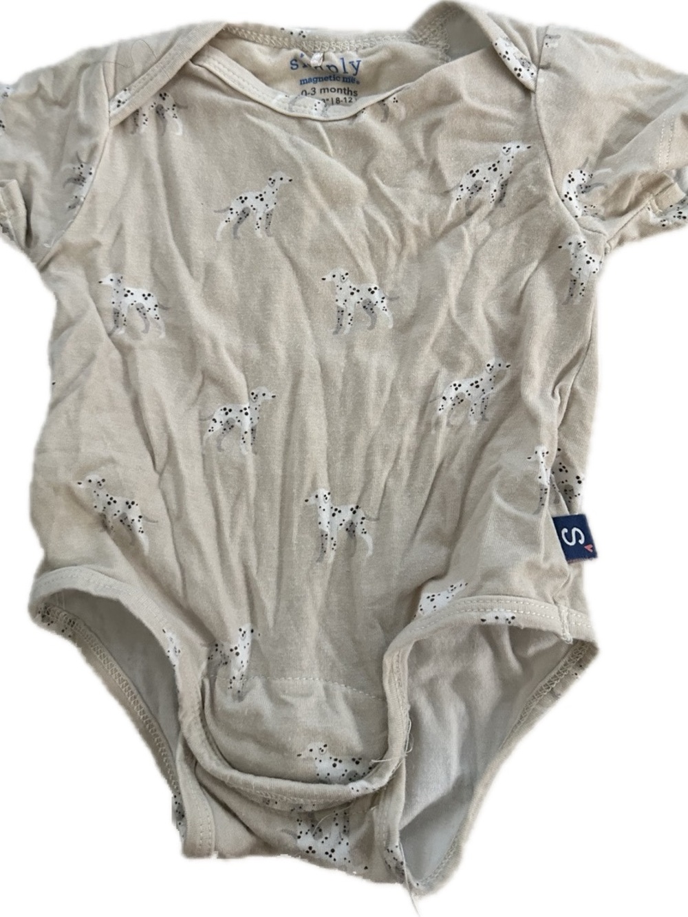 Simply Magnetic Me Dalmatian Bodysuit 0-3M